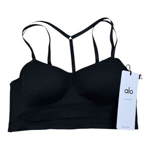 Alo Yoga Alosoft Molded Fantasy Bra, Black, Small